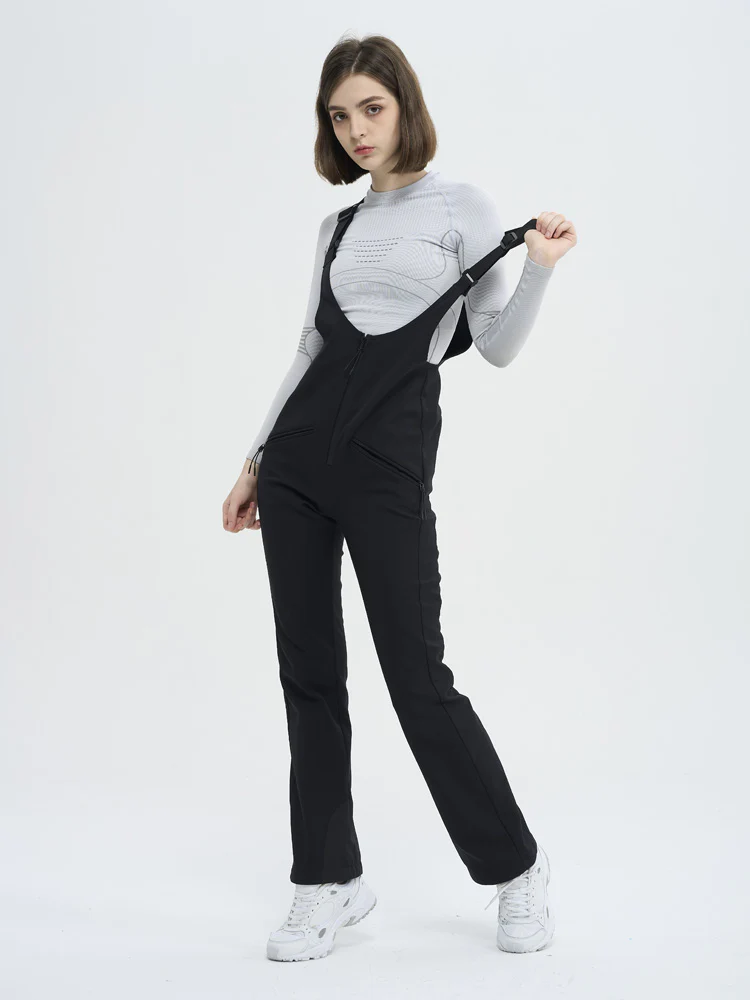 Women's High Experience Tailored Flex Flare Ski Bibs Overalls - Image 3