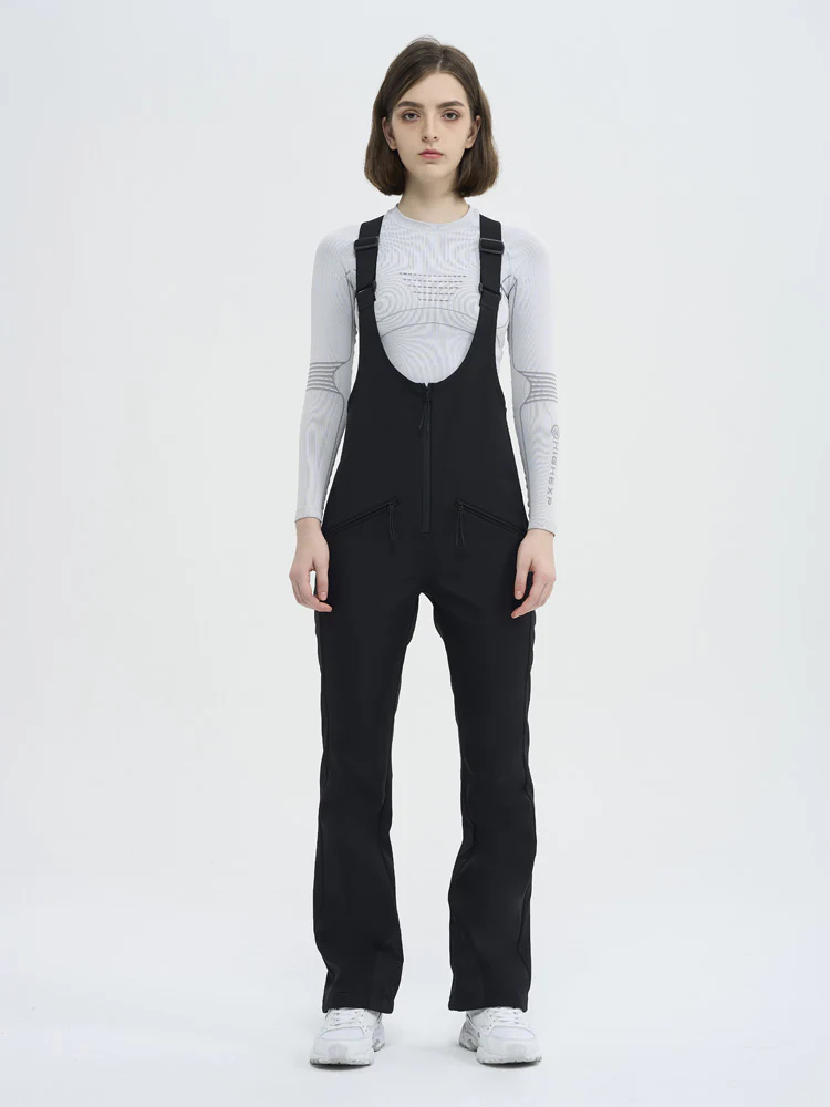 Women's High Experience Tailored Flex Flare Ski Bibs Overalls - Image 4