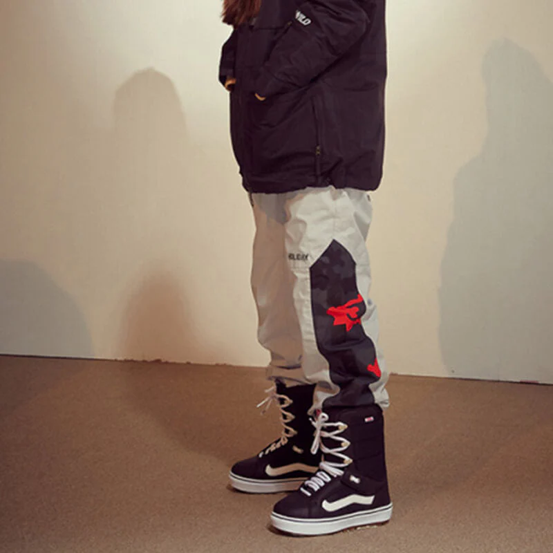 Women's Holiday Forever Young Urban Style Cargo Snow Pants - Image 4