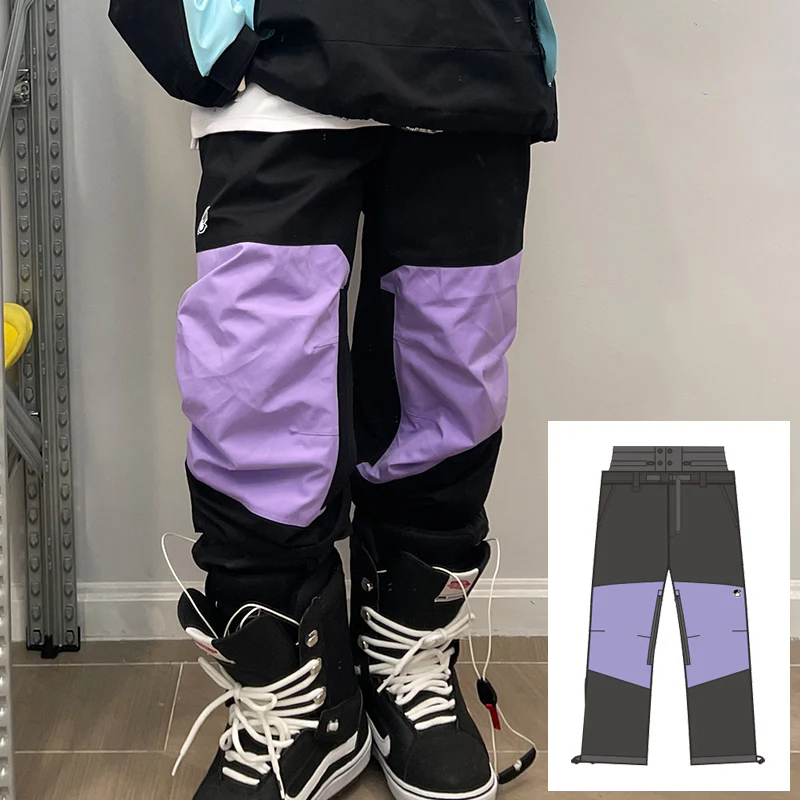 Women's John Snow Rock Baggy Cargo Snow Pants - Image 7