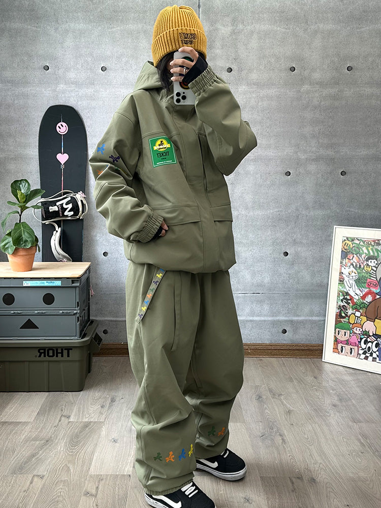 Women's John Snow Street Fusion WIP Baggy Cargo Snow Suit - Image 8