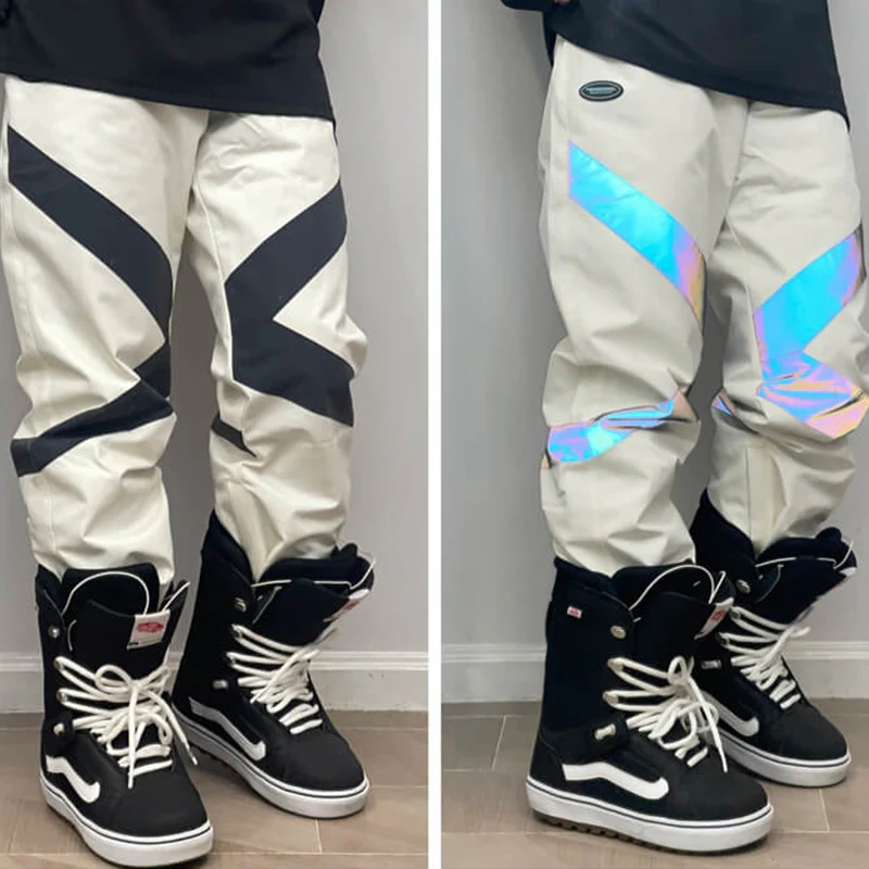 Women's John Snow X Stripe Light Reflective Snow Pants - Image 4