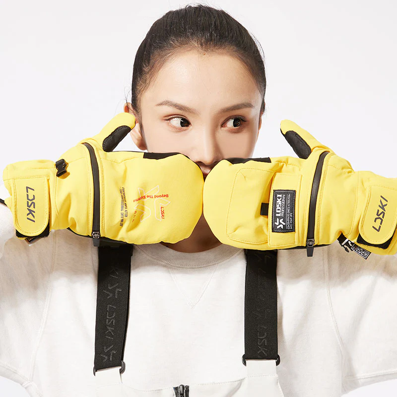 Women's LD Ski Winter All Weather Snowboard Ski Mittens - Image 3