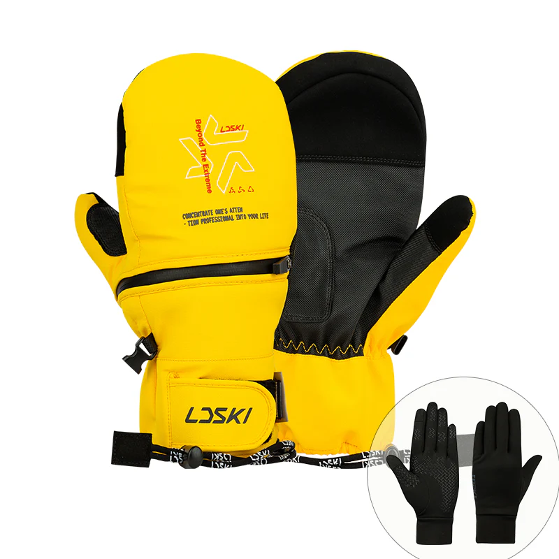 Women's LD Ski Winter All Weather Snowboard Ski Mittens - Image 4