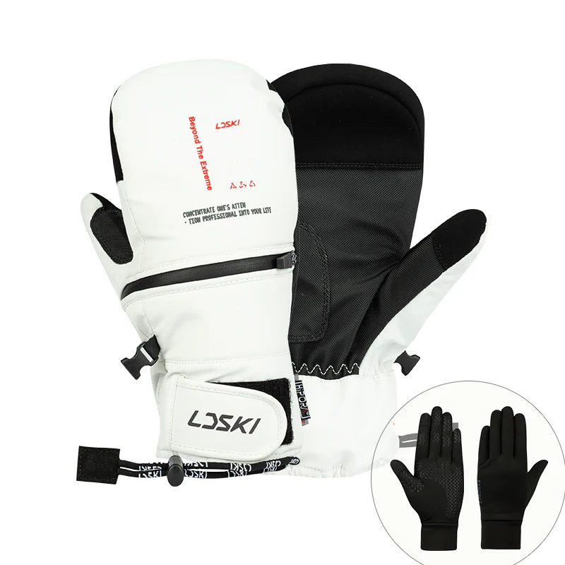 Women's LD Ski Winter All Weather Snowboard Ski Mittens - Image 6