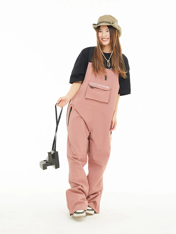 Women's LD Ski Winter Collective Cargo Snow Bibs Pants - Image 6