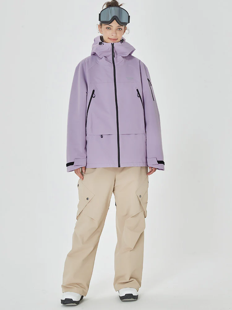 Women's Mountain Breaker Anorak Jacket with Swag Cargo Snowboard Pants - Image 11