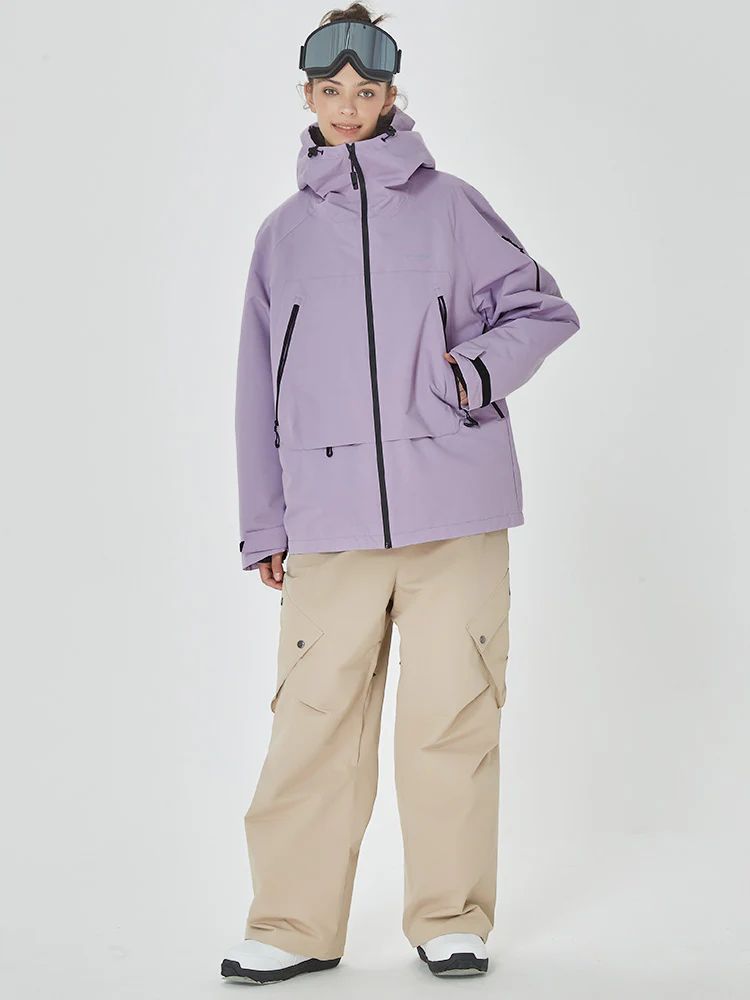 Women's Mountain Breaker Anorak Jacket with Swag Cargo Snowboard Pants - Image 12