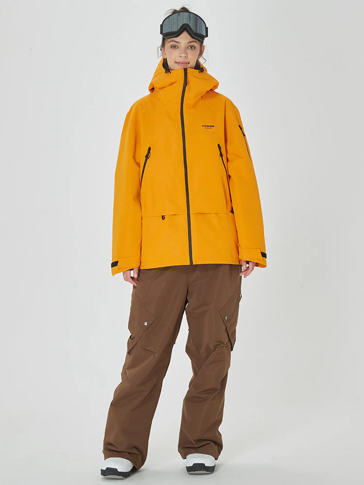 Women's Mountain Breaker Anorak Jacket with Swag Cargo Snowboard Pants - Image 14