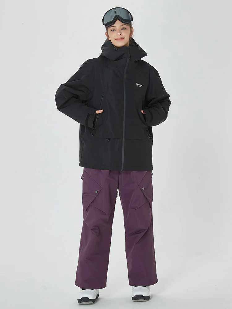 Women's Mountain Breaker Anorak Jacket with Swag Cargo Snowboard Pants - Image 16