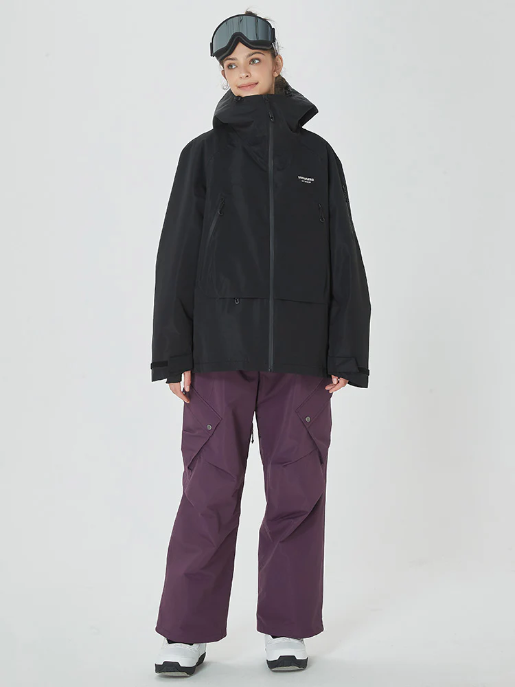 Women's Mountain Breaker Anorak Jacket with Swag Cargo Snowboard Pants - Image 17