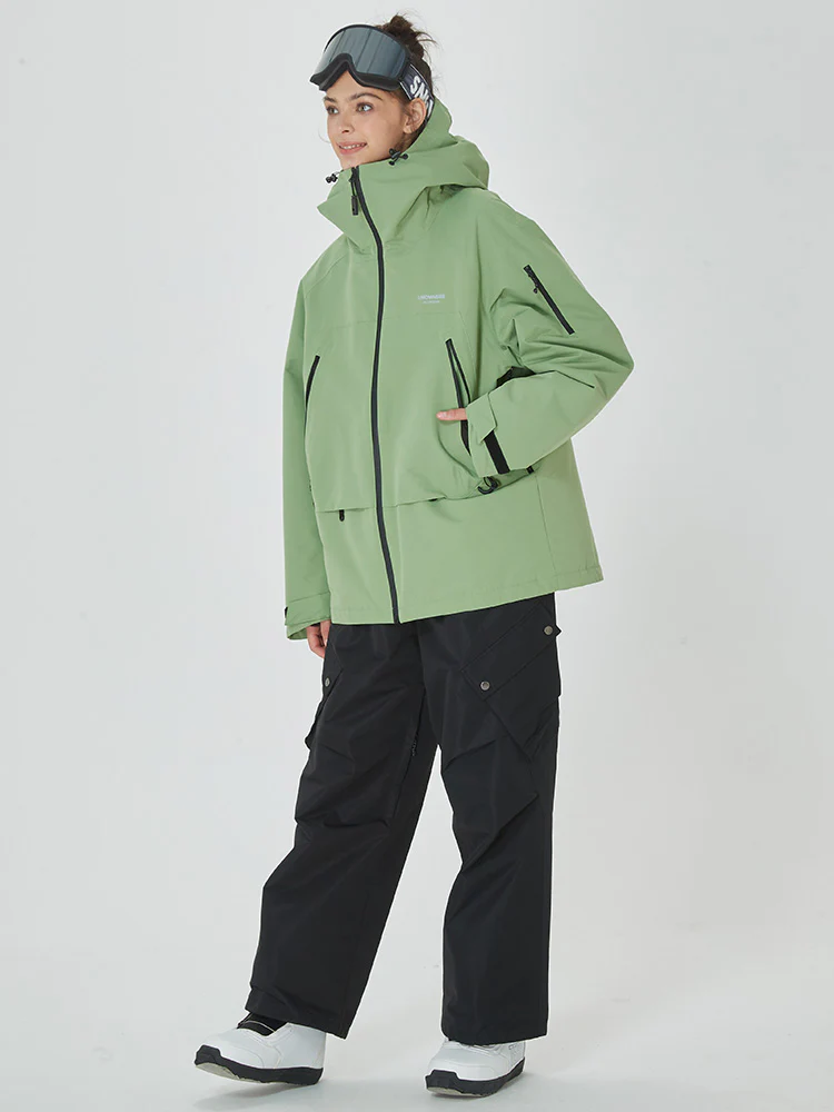 Women's Mountain Breaker Anorak Jacket with Swag Cargo Snowboard Pants - Image 9