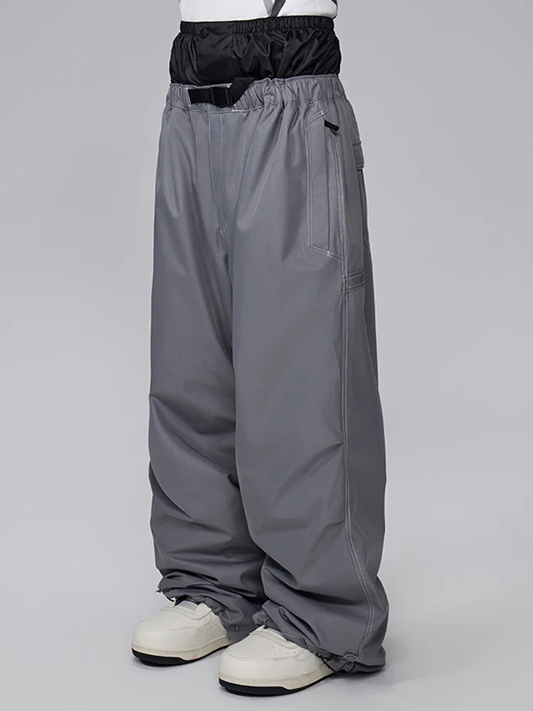 Men's Mountain Freerider Freestyle Snowboard Denim Jeans Baggy Snow Pants - Image 5