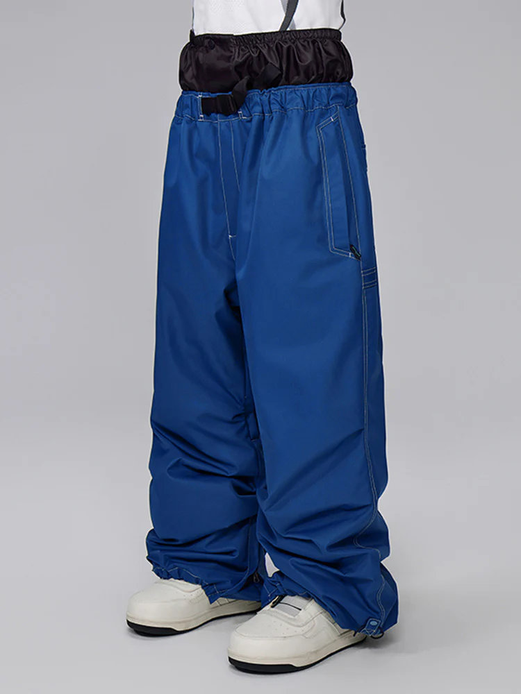Men's Mountain Freerider Freestyle Snowboard Denim Jeans Baggy Snow Pants - Image 3