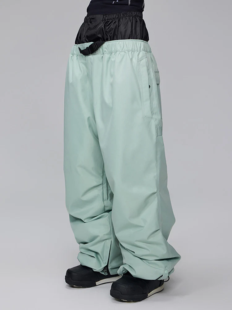 Men's Mountain Freerider Freestyle Snowboard Denim Jeans Baggy Snow Pants - Image 6