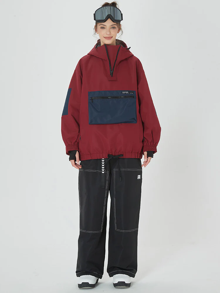 Women's Mountain Freerider Freestyle Snowsuits Baggy Snowboard Suit - Image 11