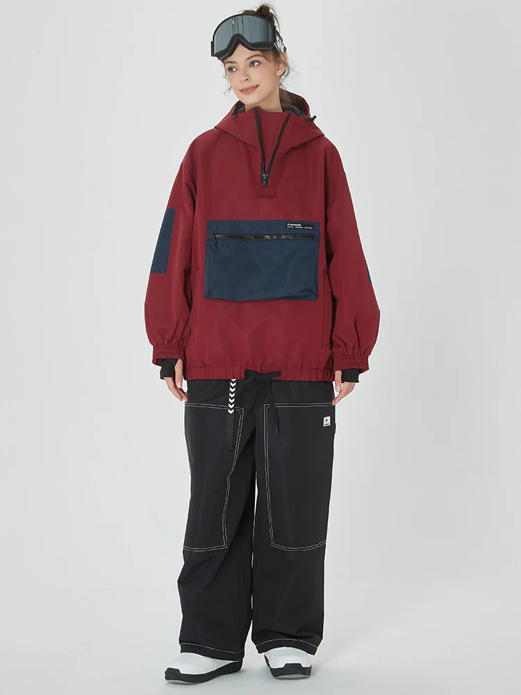 Women's Mountain Freerider Freestyle Snowsuits Baggy Snowboard Suit - Image 12