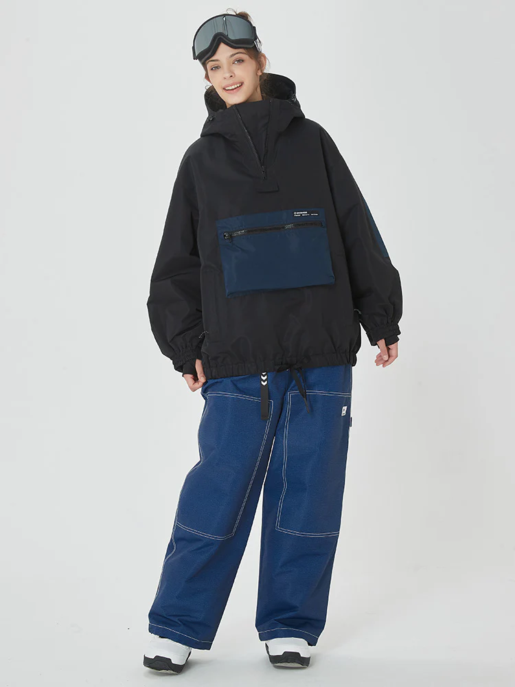 Women's Mountain Freerider Freestyle Snowsuits Baggy Snowboard Suit - Image 3
