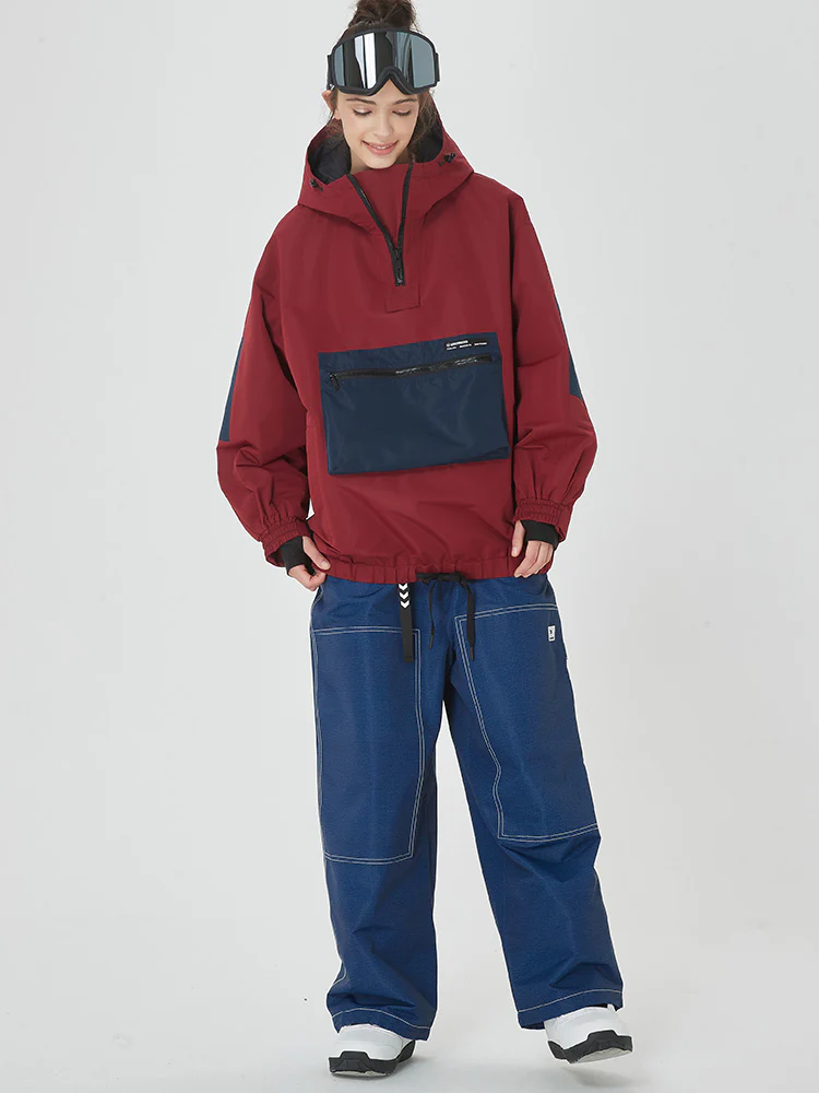 Women's Mountain Freerider Freestyle Snowsuits Baggy Snowboard Suit - Image 5