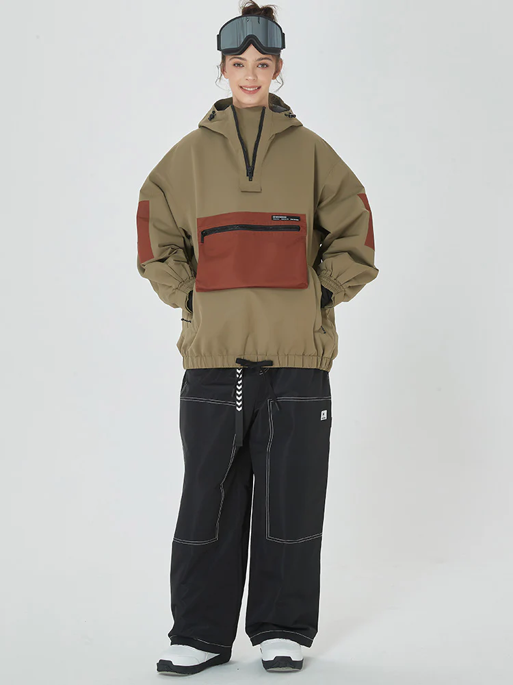 Women's Mountain Freerider Freestyle Snowsuits Baggy Snowboard Suit - Image 9