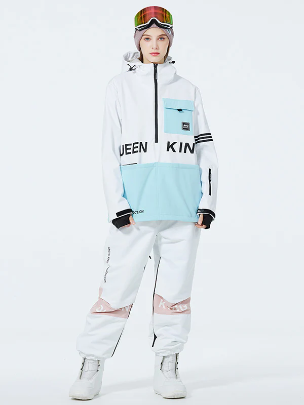 Women's Mountain Peak SnowGuard Half-zip Anorak Snowsuits - Image 6