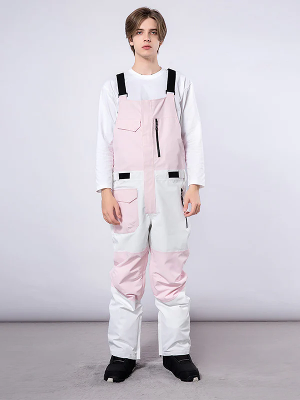 Women's Mutu Snow Winter Moment Block Snow Bibs Pants - Image 10