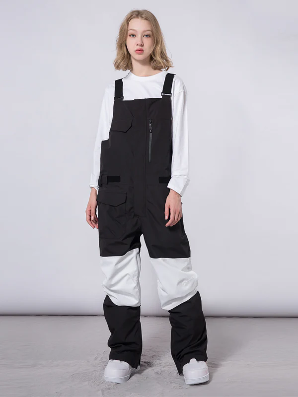 Women's Mutu Snow Winter Moment Block Snow Bibs Pants - Image 3