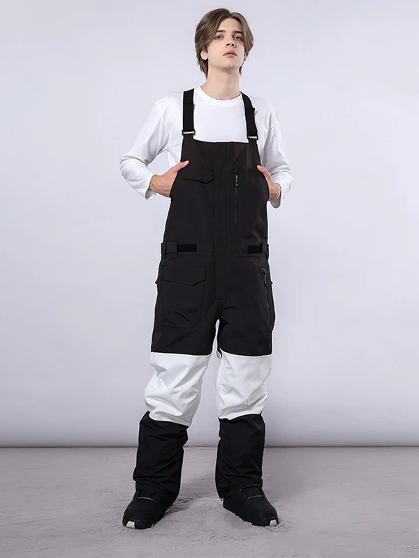 Women's Mutu Snow Winter Moment Block Snow Bibs Pants - Image 4