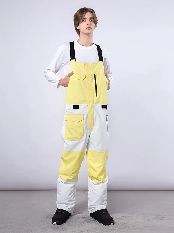 Women's Mutu Snow Winter Moment Block Snow Bibs Pants - Image 6
