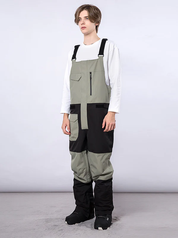 Women's Mutu Snow Winter Moment Block Snow Bibs Pants - Image 8