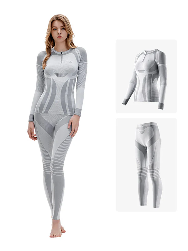 Women's Nandn 3D Support Sports Warm Performance Baselayer Set - Image 6