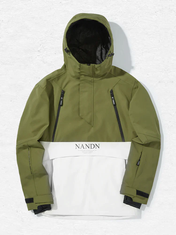 Women's Nandn Happy Holidays Snowboard Anorak Jacket - Image 11