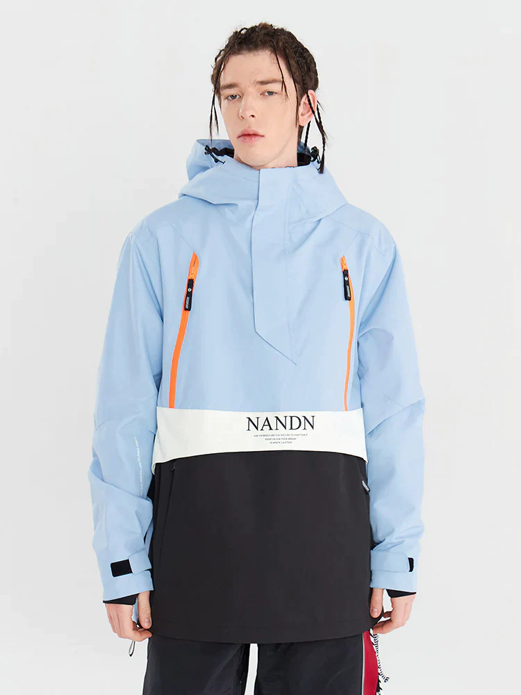 Women's Nandn Happy Holidays Snowboard Anorak Jacket - Image 5