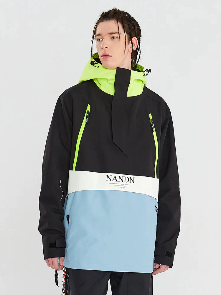 Women's Nandn Happy Holidays Snowboard Anorak Jacket - Image 7