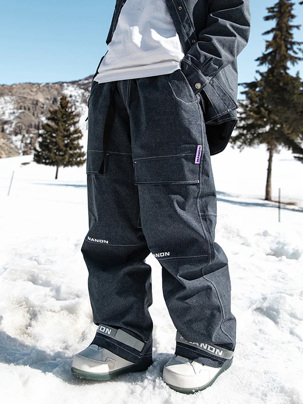Women's Nandn Mountain Beast Denim Prime Baggy Snowboard Pants - Image 6