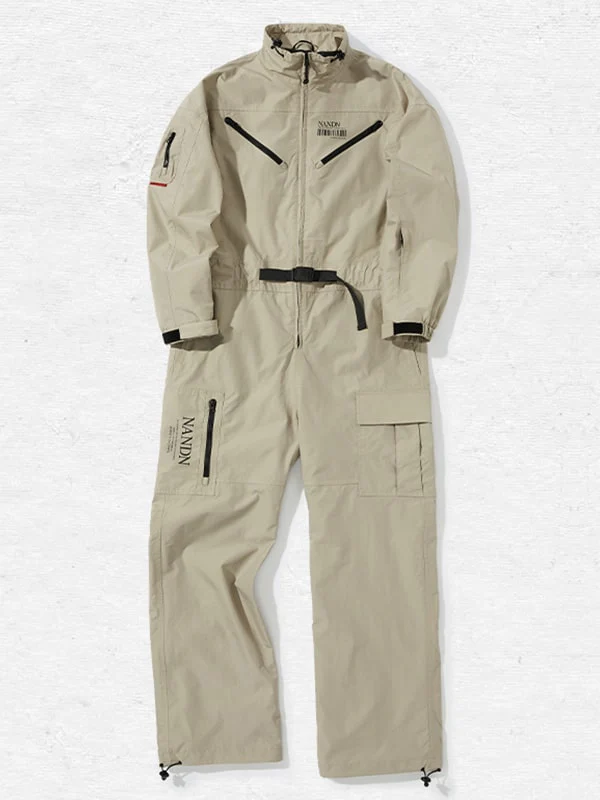Women's Nandn Mountain Cargo Baggy Snowsuit One Piece Snow Jumpsuit - Image 10