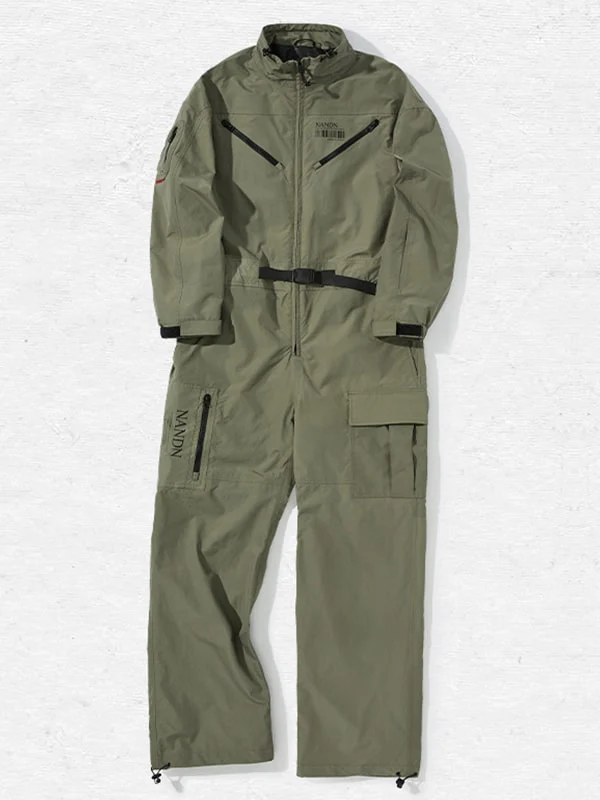 Women's Nandn Mountain Cargo Baggy Snowsuit One Piece Snow Jumpsuit - Image 13