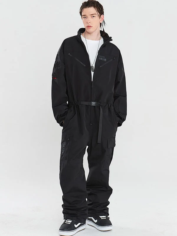 Women's Nandn Mountain Cargo Baggy Snowsuit One Piece Snow Jumpsuit - Image 2