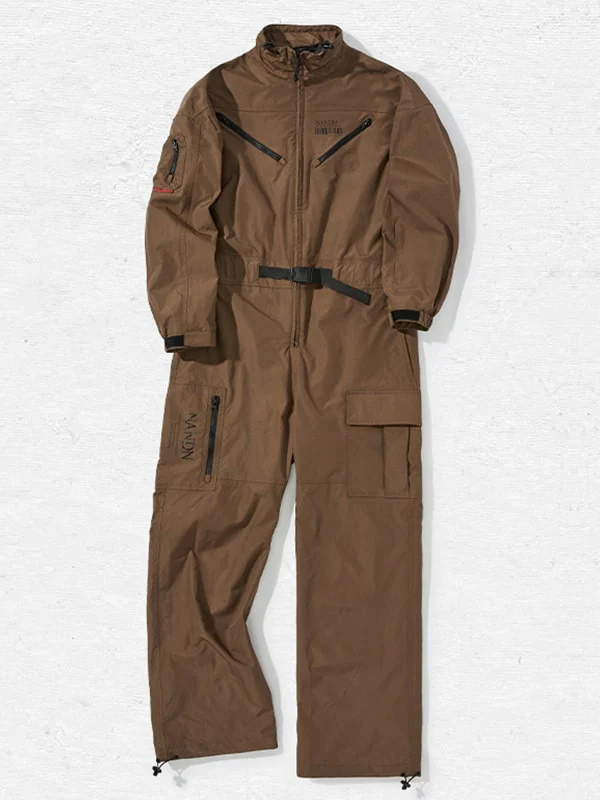 Women's Nandn Mountain Cargo Baggy Snowsuit One Piece Snow Jumpsuit - Image 6
