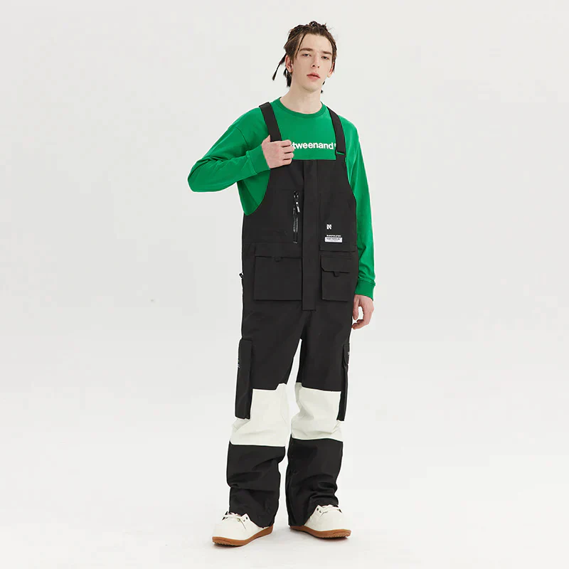 Women's Nandn Pockets Fun Snowboard Bibs Snow Pants - Image 6