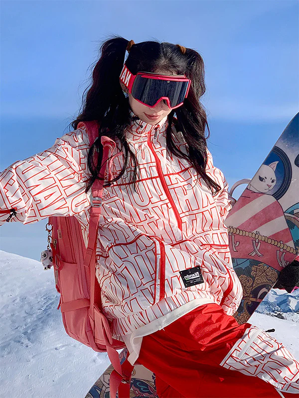 Women's Nandn Print Snowboard Jacket - Image 4