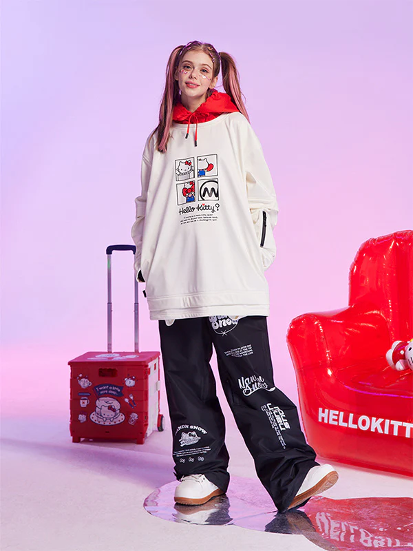 Women's Nandn x Hello Kitty Snowboard Hoodie - Image 3