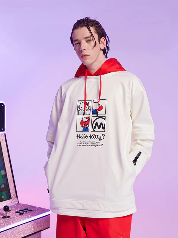 Women's Nandn x Hello Kitty Snowboard Hoodie - Image 4