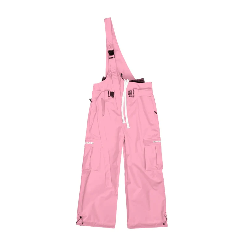 Women's North White Snowrush 3L Bibs Overall with One-shoulder Strap - Image 10