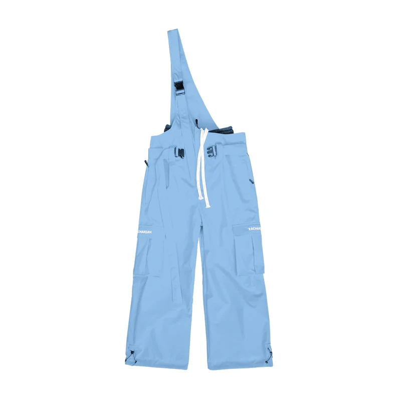 Women's North White Snowrush 3L Bibs Overall with One-shoulder Strap - Image 12