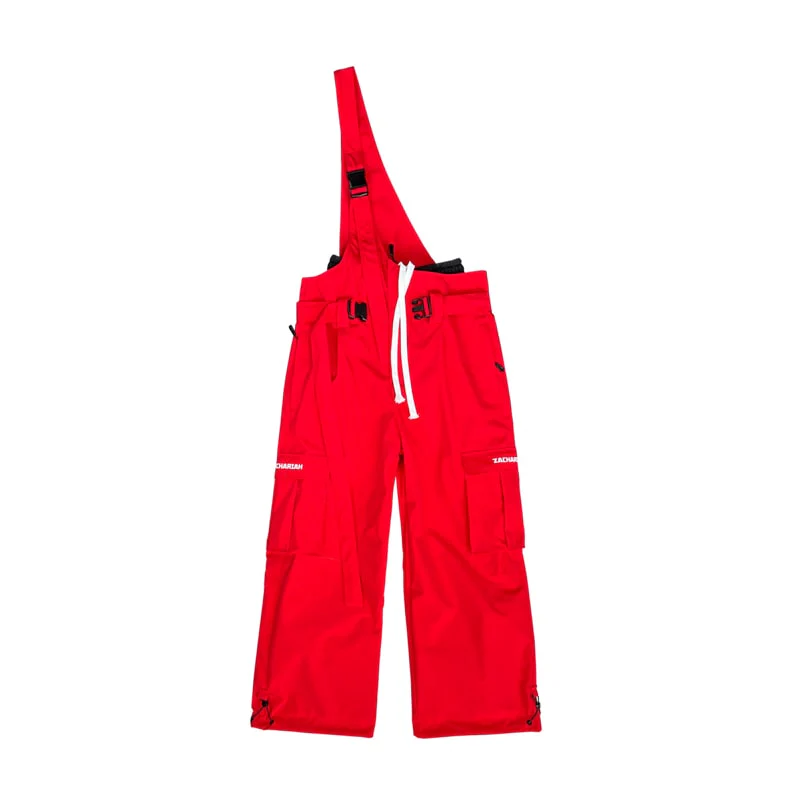 Women's North White Snowrush 3L Bibs Overall with One-shoulder Strap - Image 3