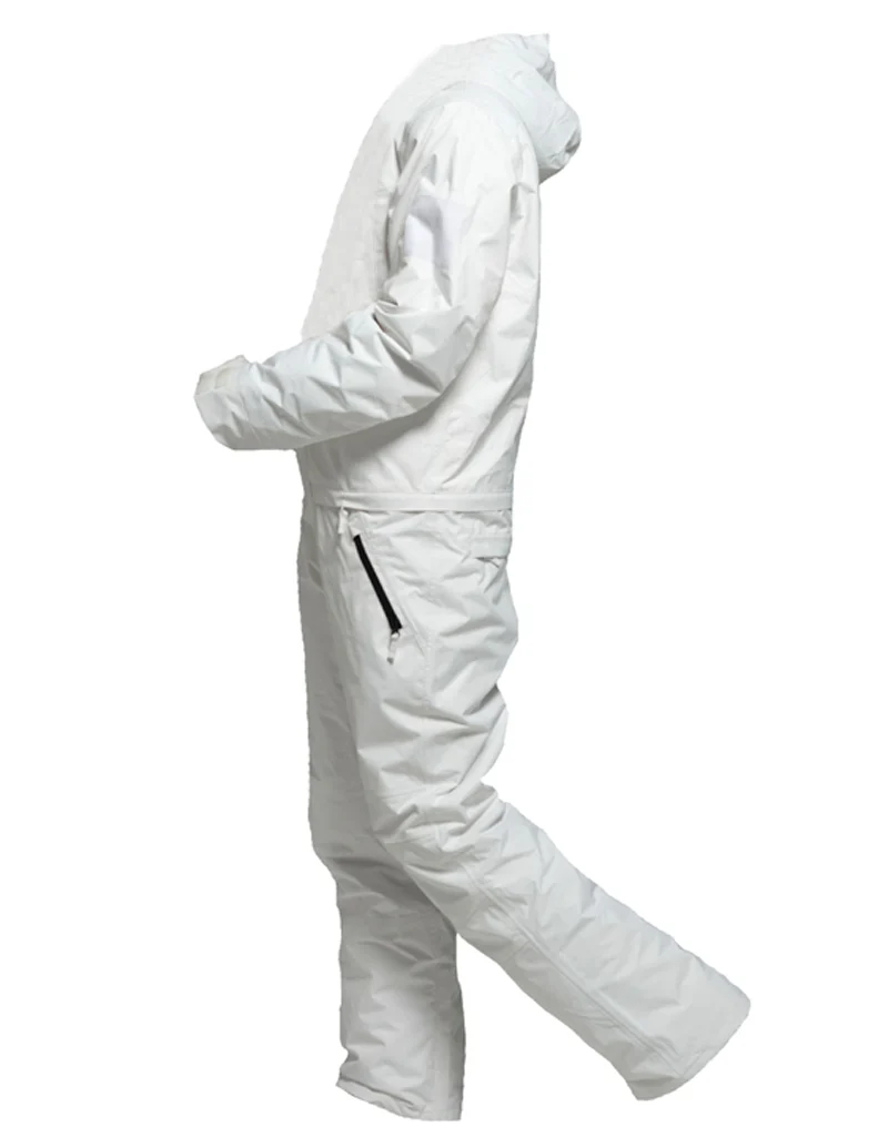 Women's Northfeel Hygge One Piece White Snowuits Ski Jumpsuits - Image 3