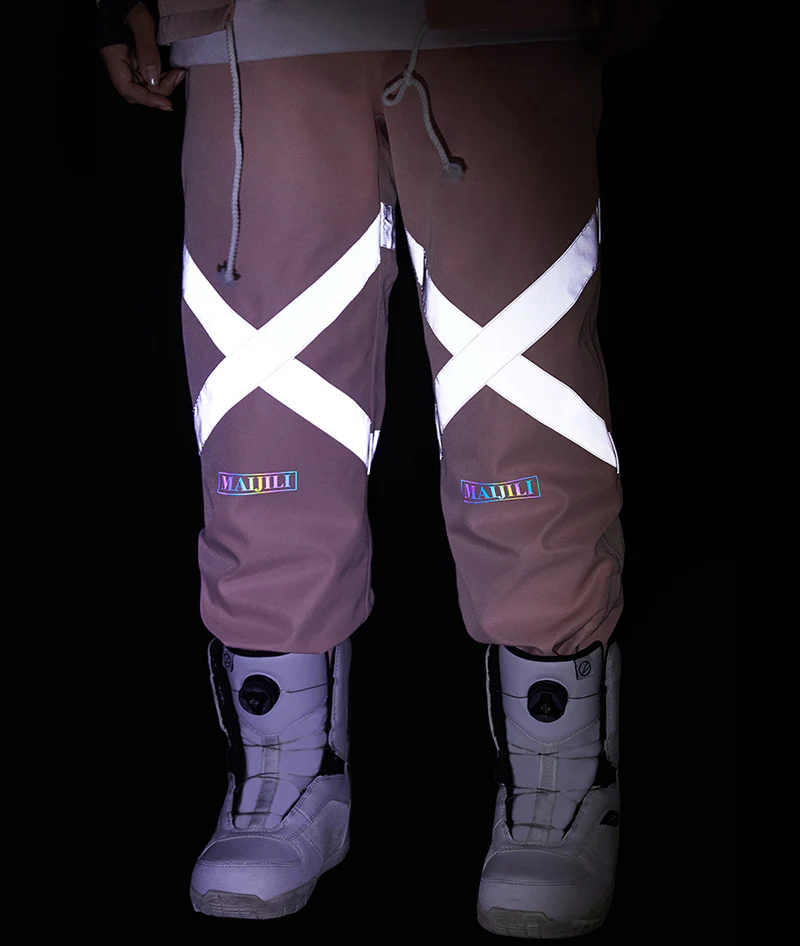 Women's Northfeel Moonlight Neon Light Reflective Waterproof Snow Pants - Image 5