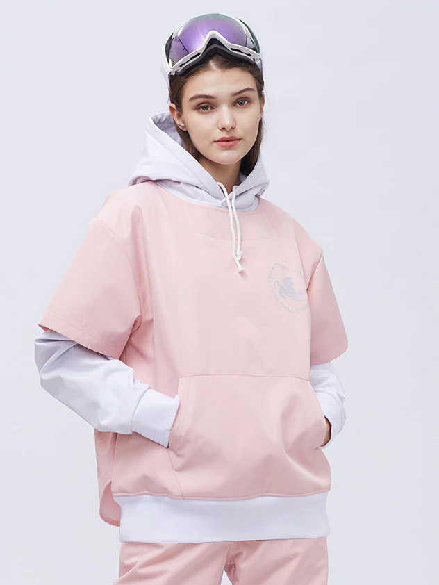 Women's Northfeel Moonlight Reflective Black/White Waterproof Snow Hoodie - Image 5