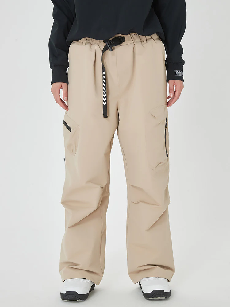 Women's Prime Mountain Baggy Snow Pants with Dual Side Cargo Pockets - Image 12